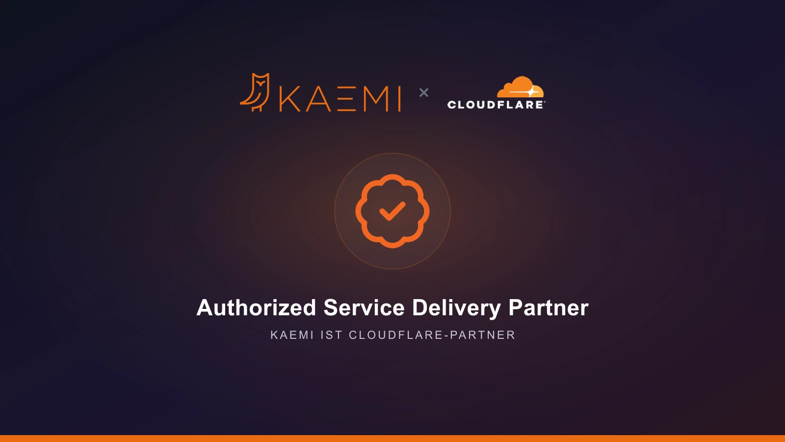 KAEMI × Cloudflare – Authorized Service Delivery Partner